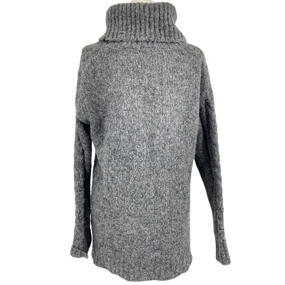 SMARTWOOL Oversized Boyfriend Cable Knit Turtle Neck Sweater Small - Picture 5 of 8